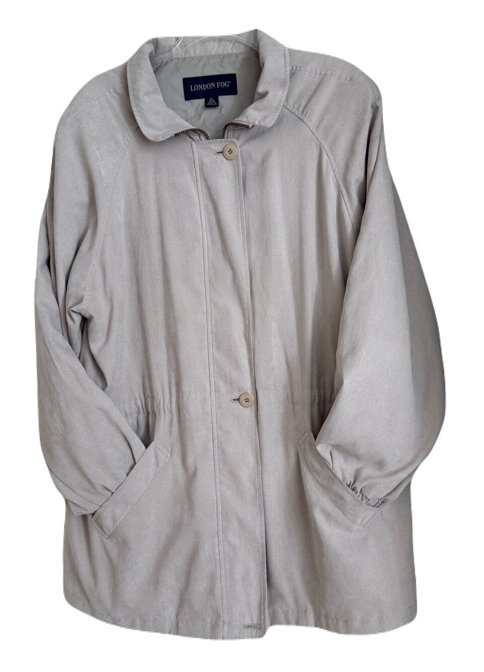 London Fog Tan Mid-Length Jacket - Size 1X